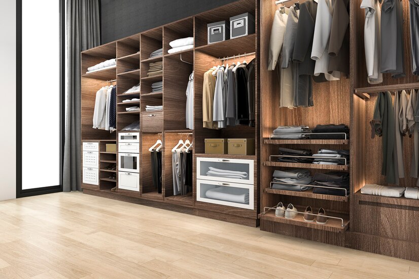 Closet Aberto de Madeira: Como Criar um Ambiente Charmoso e Organizado?